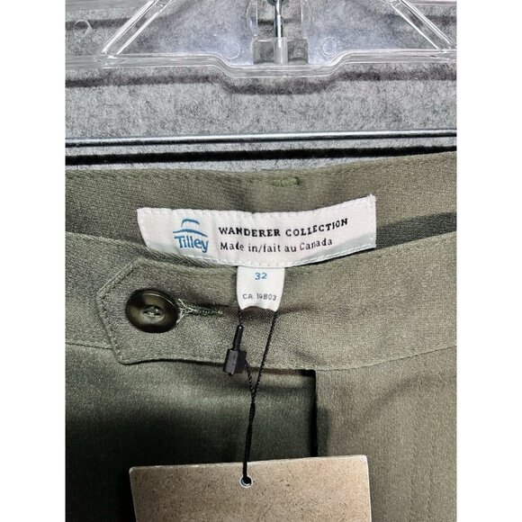 Tilley Wanderer Halifax Pants Wanderer Collection Olive Size 32 NWT Gorpcore - Picture 4 of 10